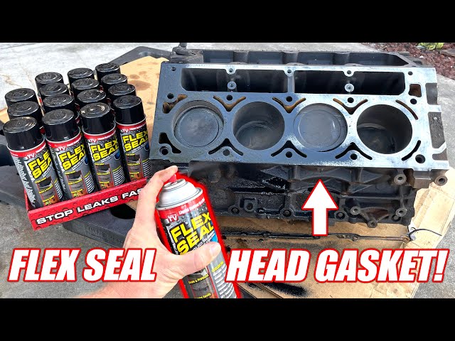 We Used FLEX SEAL As Our Engine's Head Gasket! Then Fired It Up!!!