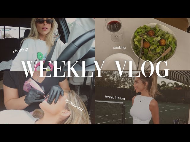 vlog ❤︎︎ getting lip blushing, cooking, catching up