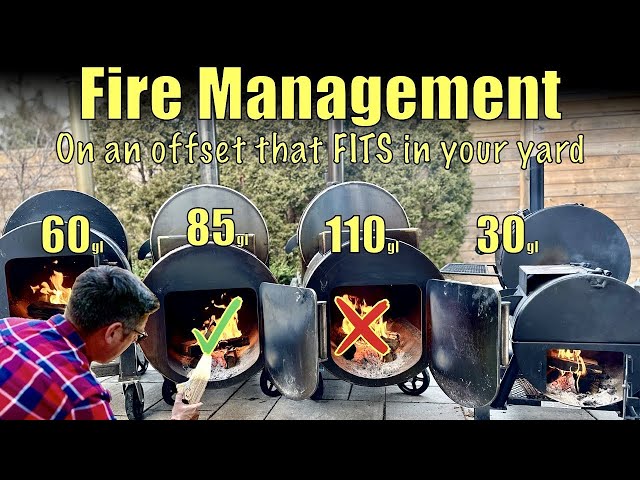 Offset Smoker Fire Management 101 (That WORKS On Backyard Sized Offset Smokers)