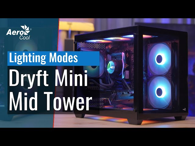 Dryft Mini Mini Tower Case - Lighting modes