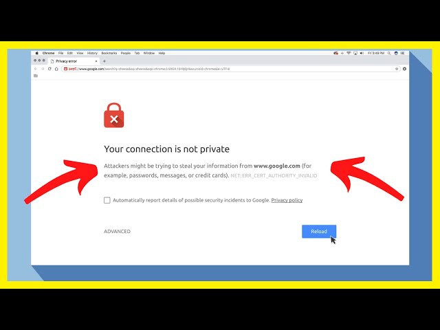 Fix Google chrome your connection is not secure in windows 11