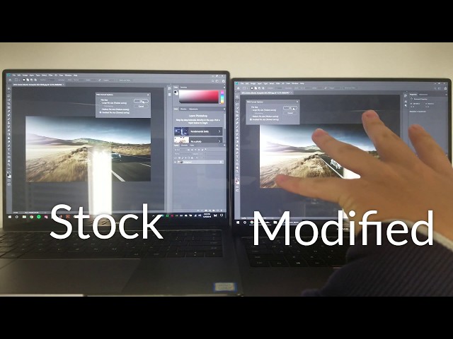 Stock vs Modified MateBook X Pro Photoshop Race (READ DESCRIPTION)