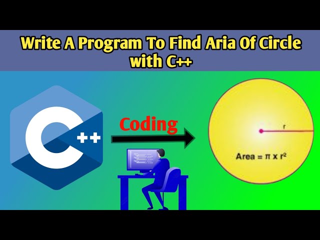 Find Area of Circle to c++ Programming Area of Circle Coding #programmingtutorial #code #coding