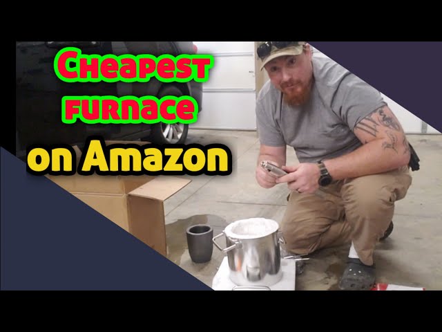 Cheapest Propane melting furnace from Amazon unboxing and first time melting aluminum cans