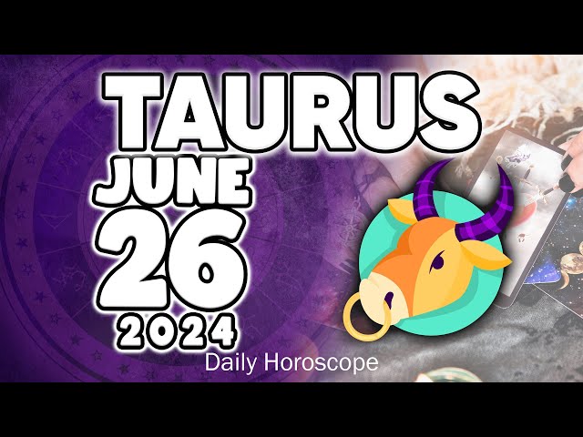 𝐓𝐚𝐮𝐫𝐮𝐬 ♉ 😇𝐆𝐎𝐃 𝐃𝐎𝐄𝐒 𝐍𝐎𝐓 𝐀𝐁𝐀𝐍𝐃𝐎𝐍!!𝐀 𝐌𝐈𝐑𝐀𝐂𝐋𝐄 𝐅𝐎𝐑 𝐘𝐎𝐔❗🙌 𝐇𝐨𝐫𝐨𝐬𝐜𝐨𝐩𝐞 𝐟𝐨𝐫 𝐭𝐨𝐝𝐚𝐲 JUNE 26 𝟐𝟎𝟐𝟒 🔮#tarot #zodiac