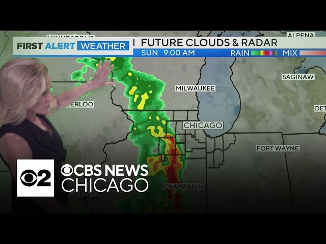 Two rounds of storms to move into Chicago area