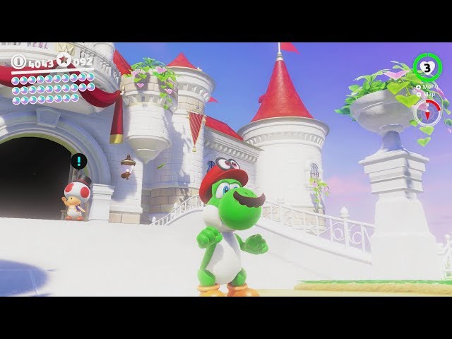 Super Mario Odyssey - Princess Peach Castle (Mushroom Kingdom Gameplay)