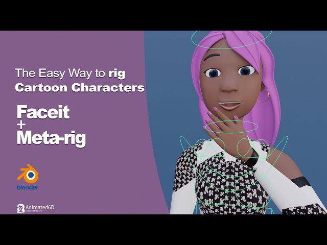 Rig Cartoon Characters In Blender Without Weight painting @Animated6D