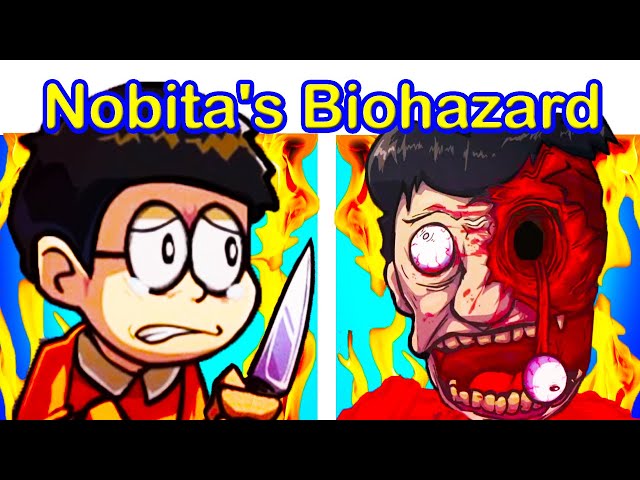 FNF VS Nobita's BIOHAZARD |  Doraemon Nobita's Resident Evil Night Funkin DEMO! (FNF Mod)