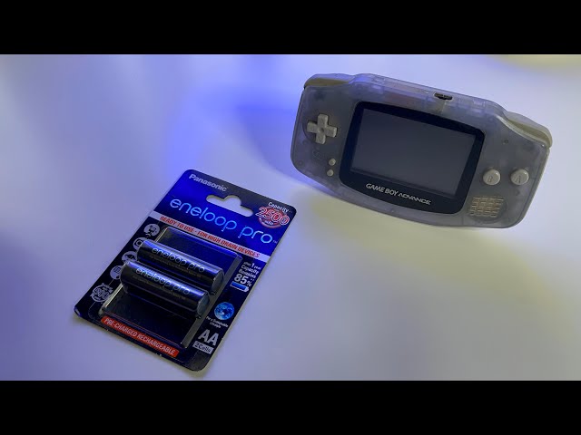 5000 mAh battery for Nintendo Gameboy Advance - Eneloop pro rechargeable 2500mAh