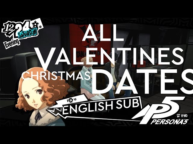 All Christmas and Valentines Day Dates 4k [Japanese Voiceover] Persona 5