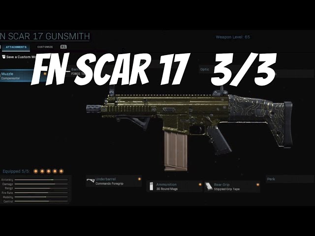 I FINISHED THE FN SCAR 17 ITS GOLD NOW
