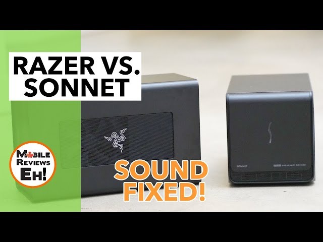 Sonnet eGFX Breakaway 650 vs Razer Core X - eGPU Comparison