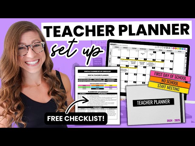 Set Up My Digital Teacher Planner With Me! | Falling in Love With Teaching Again VLOG 5