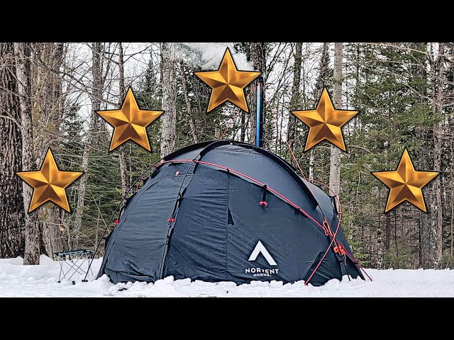 Luxurious Winter Camping In A Hot Tent