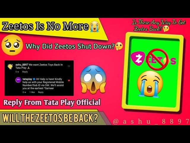 Zeetos Is No More🥺 | Will The Zeetos Be Back?🤔 | Reply From @TataPlayOfficial | Road To 2k