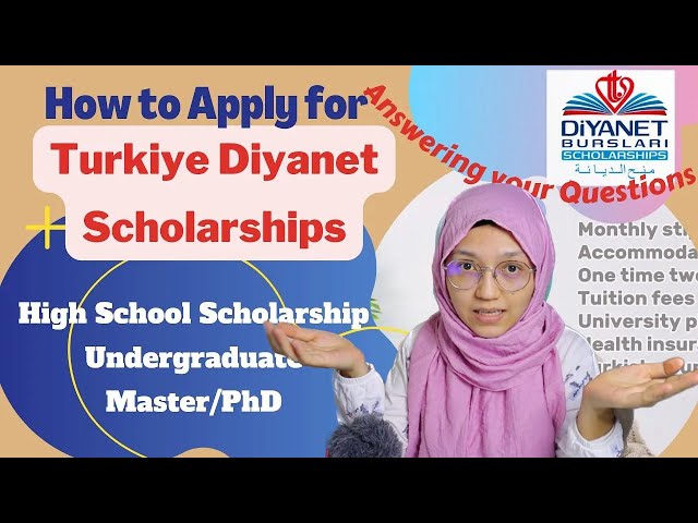 Fully Funded Turkiye Diyanet Scholarships: How to Apply | High School| Undergraduate| Master | PhD