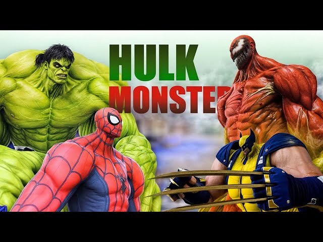 Hulk Vs Spider-man Vs Venom Vs Baby Hulk EP:90 | Hulk Fights Monsters | 3D Animated Series