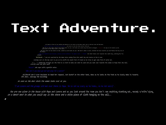 Making a text adventure with a dark theme - Chris Lundin Johansson - SGDC (2020-12-03)