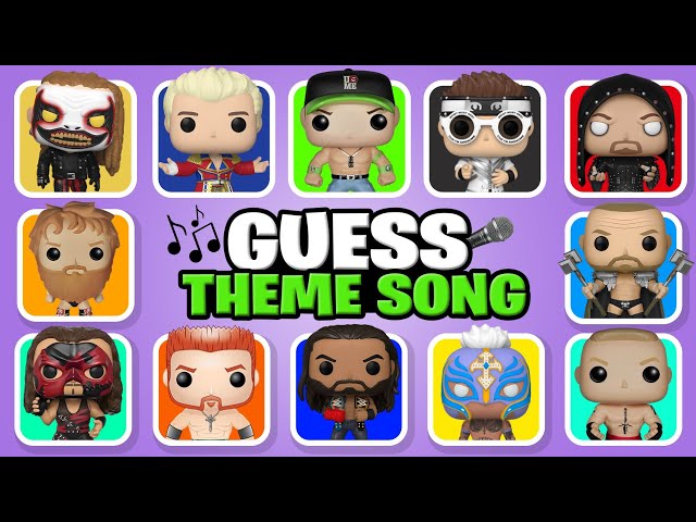 Guess the WWE Superstars by Their Funko Pop & Theme Songs 🎭✅🔊