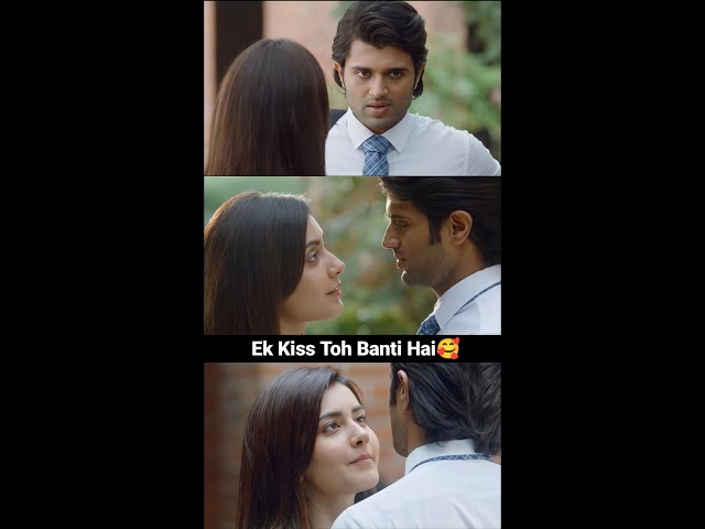 Ek Kiss Toh Banti Hai 🥰 #VijayDevarakonda #RaashiKhanna #WorldFamousLover #Romantic #Shorts
