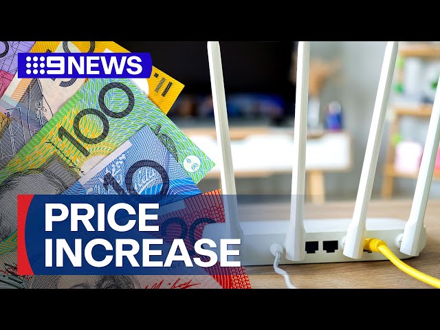 Internet bill prices set to increase | 9 News Australia