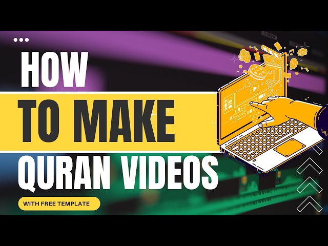 How to make Professional Quranic Video (SIMPLE AND EASY) | With Free Template | Mohammed Amin