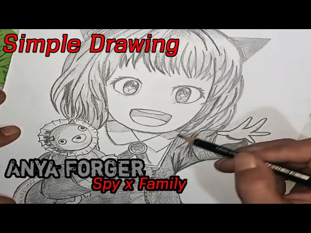 DRAWING SIMPLE|2b pencil_Anya Forger_spy x family @yuinime