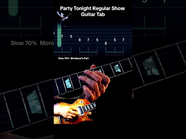 Mordecai’s Party Tonight Regular Show Guitar Tab🎸