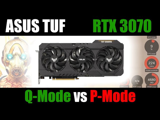 Asus TUF RTX 3070 O8G Gaming | Quiet vs Performance BIOS