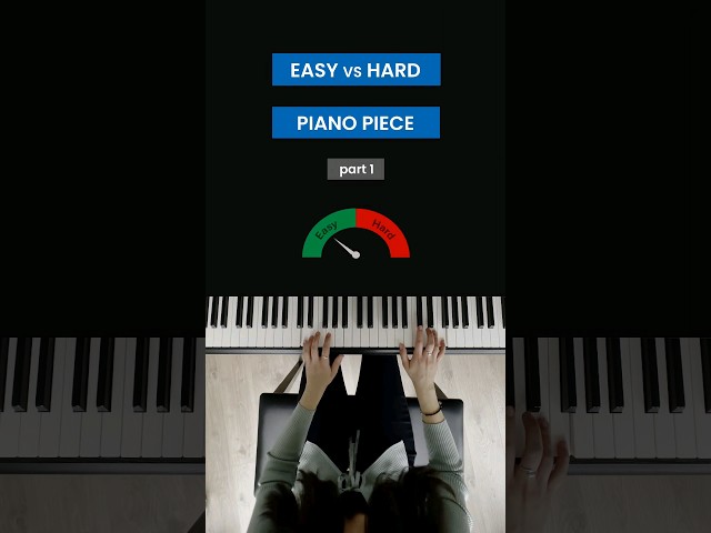 Easy vs hard piano music (part 1)