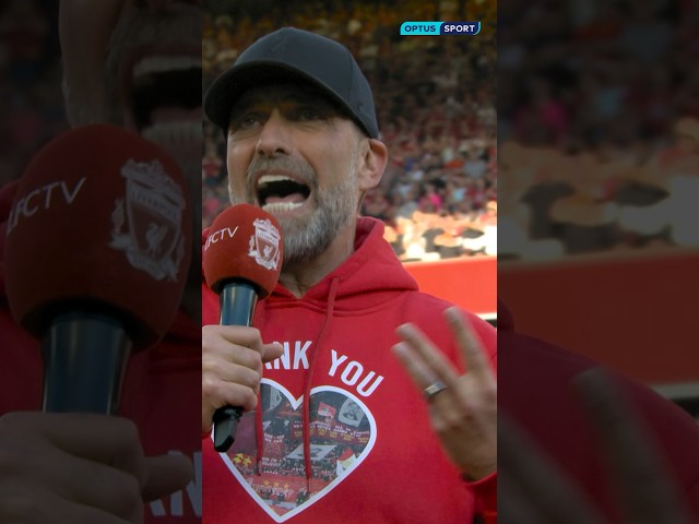 Jurgen Klopp’s farewell to Liverpool at Anfield ❤️ Soak it in for one last time. #shorts