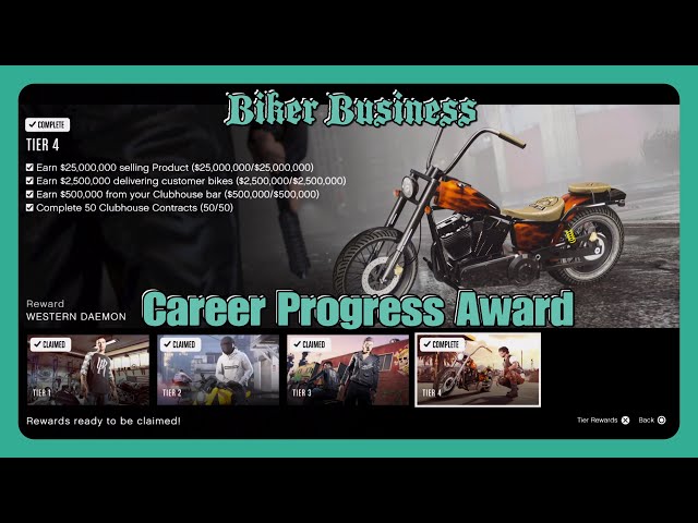 How to Complete Biker Business Career Progress - GTA V Online