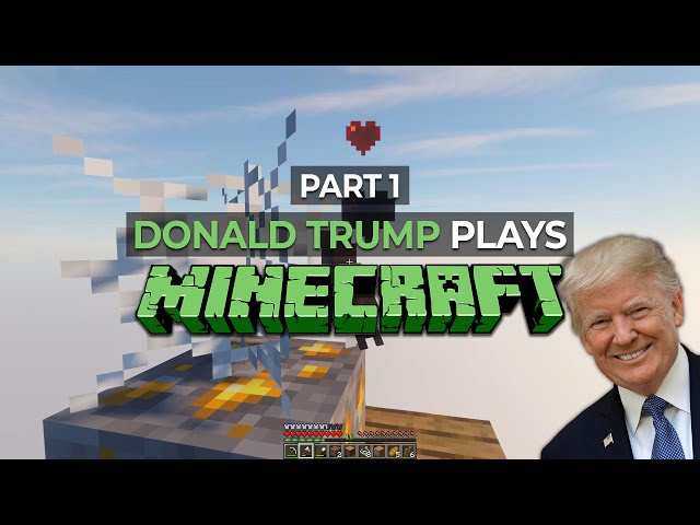Donald Trump builds a HUGE wall?! (Presidents Play Minecraft - Part 1)