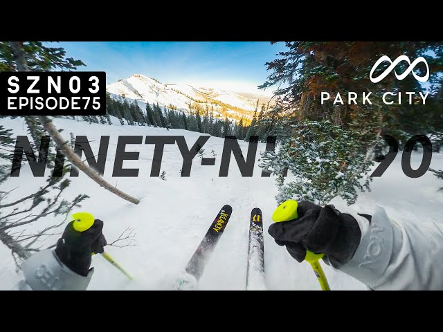 skiing NINETY-NINE 90 at CANYONS PARK CITY!
