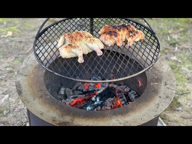 Cornish Hens Cooked on the Breeo Firepit