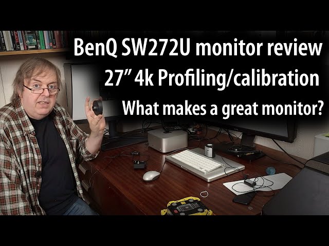 BenQ SW272u monitor review. 27" 4k wide gamut monitor overview & profiling with hardware calibration