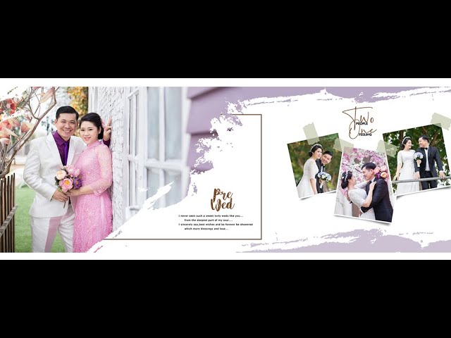 How to Make Wedding Album Design in Photoshop 12x36 or 30x90
