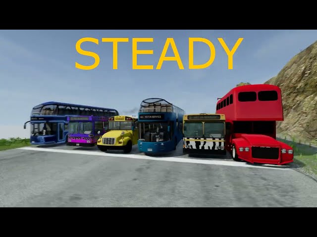 Bus Race BeamNG.drive Amazing crash before the finish line #5