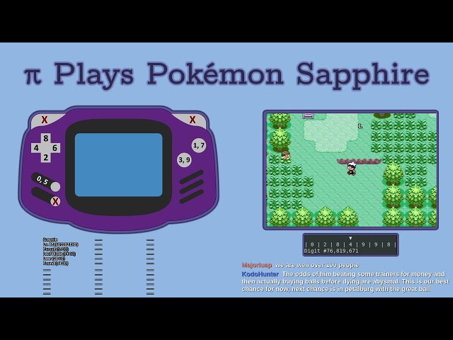 CAN THE NUMBER π BEAT POKÉMON? | Pi Plays Pokémon Sapphire - Stream #472 Part 3