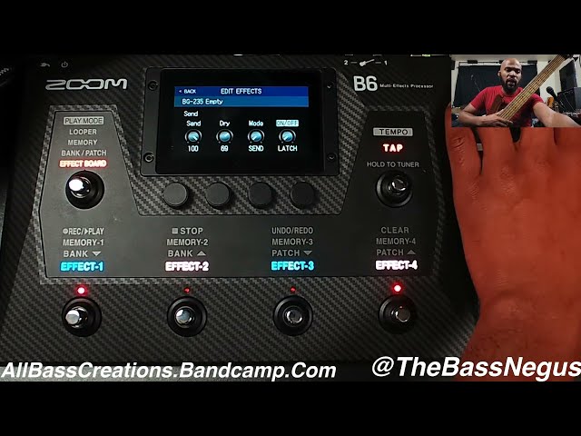 (Zoom B6) Sub Octave SectionTutorial | Demo | Review #AllBassCreations