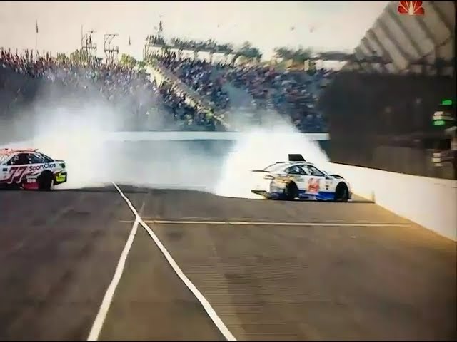 2017 NASCAR Brickyard 400 Clint Bowyer & Kurt Busch HUGE crash @ Indianapolis