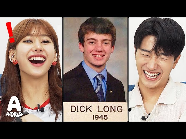 Koreans react to Most Hilarious And Awkward Names Ever🤣