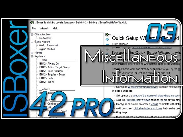 ISBoxer 41/42 — Pro System 03 — Miscellaneous