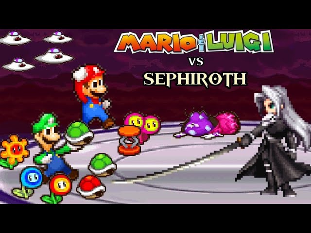 Mario & Luigi VS Sephiroth (Sprite Animation M&LPIT)