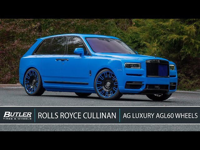 Galileo Blue Rolls Royce Cullinan | AG Luxury AGL60 Wheels | Butler Tire
