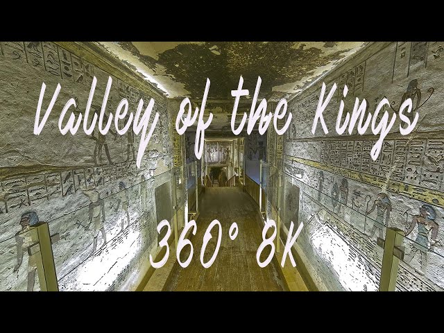 8K 360 ° VR Slideshow: Valley of the Kings - Luxor, Egypt. (June 2022)