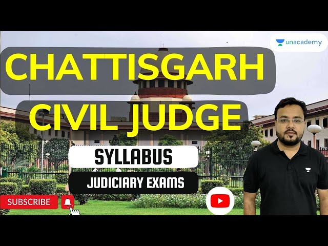 Chhattisgarh Civil judge Syllabus || Chhattisgarh CJ prelims, Mains, Interview || Judicial Exam