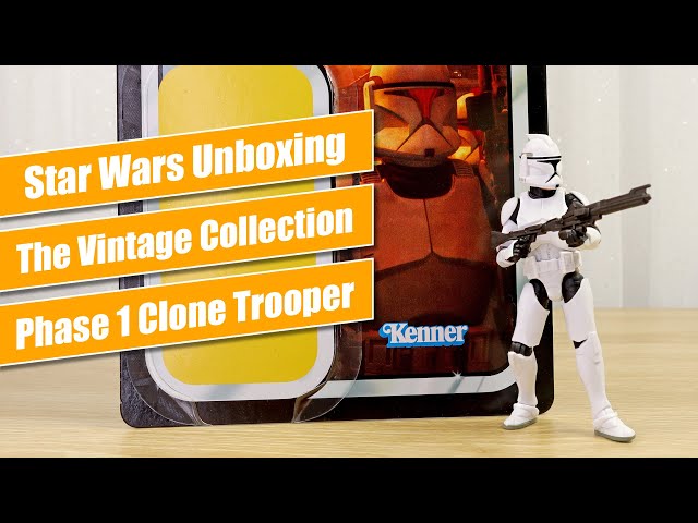 Phase 1 Clone Trooper VC309 (Attack of the Clones) 3.75" Figure - Star Wars TVC Unboxing