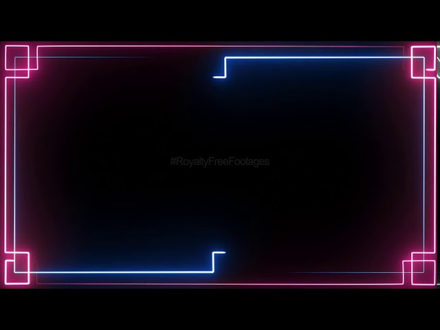 Animated Neon Video Background HD - Saber Lighting Frame template - neon animation background effect